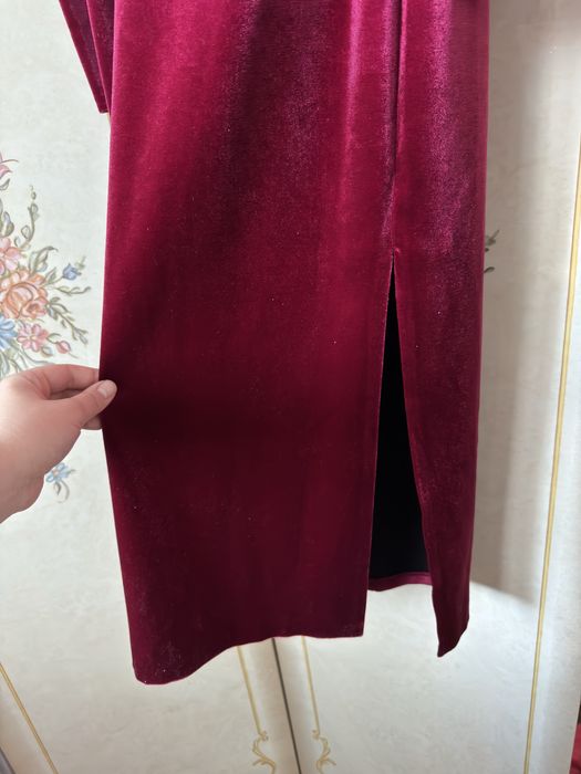 Новое Турецкое платье бордовый бархат