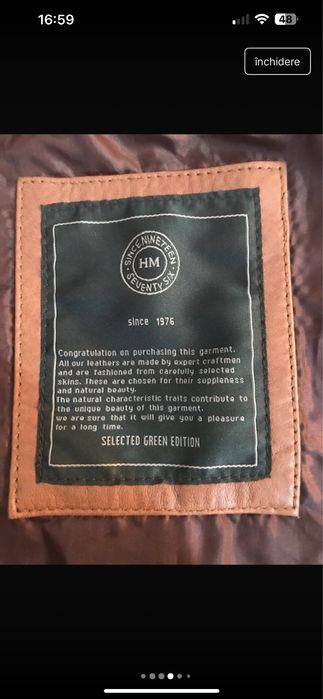 vesta din piele naturala