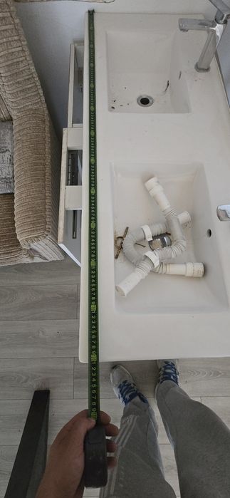 Giuveta dubla de baie 120×47+Bateriile