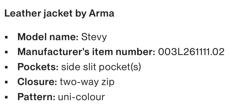 Geaca de piele Arma model Stevy