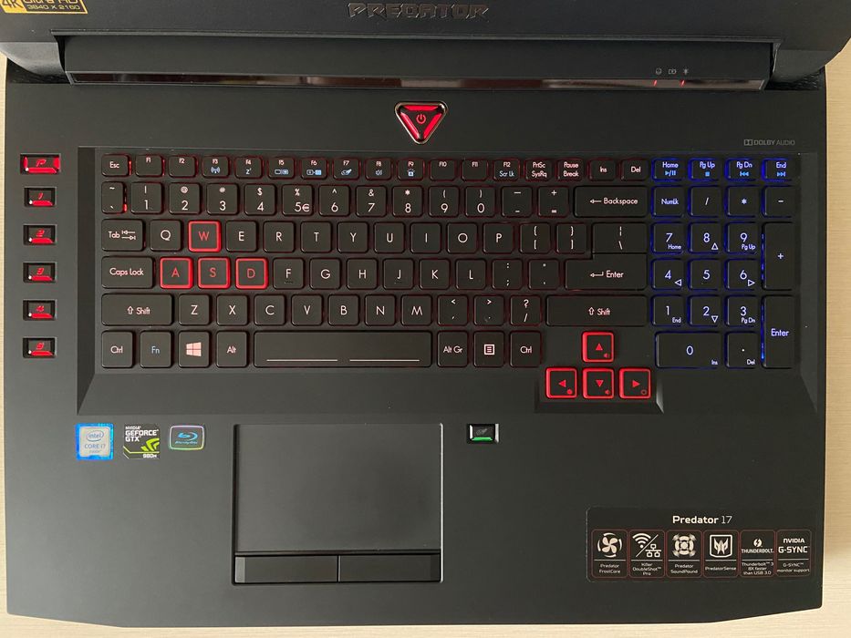 Laptop Acer Predator G9 de 17”, i7 si 48GB - IMPECABIL