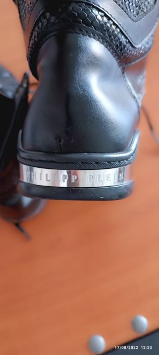 PHILIPP PLEIN-Мъжки кецове. Естествена кожа.