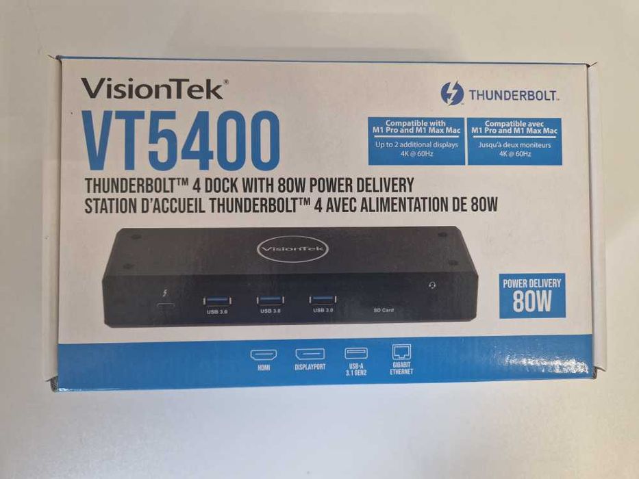 VisionTek VT5400 Wired Thunderbolt 4 Black