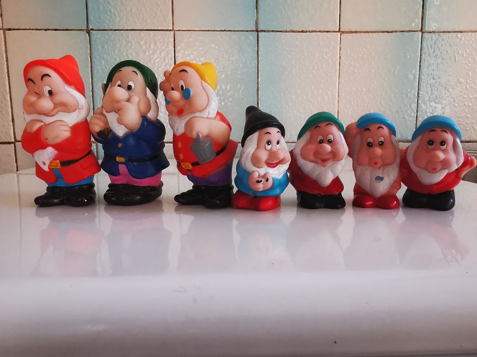 Cei 7 pitici / Jucari de cauciuc cei sapte pitici