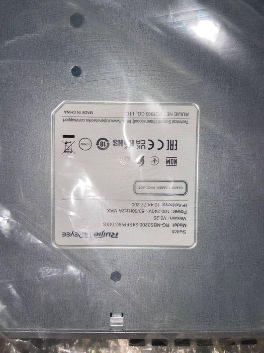 Коммутатор Switch Ruijie Reyee RG-NBS3200-24SFP/8GT4XS