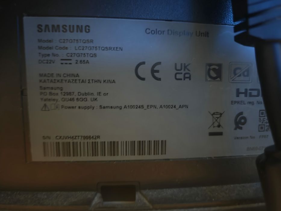 Monitor gaming SAMSUNG Odyssey g7