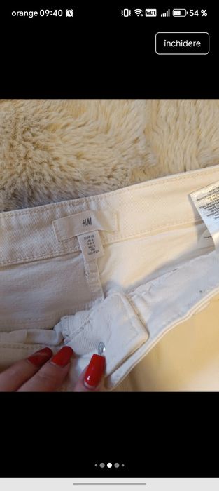 Lot 2 perechi de blugi wide leg 38 H&M