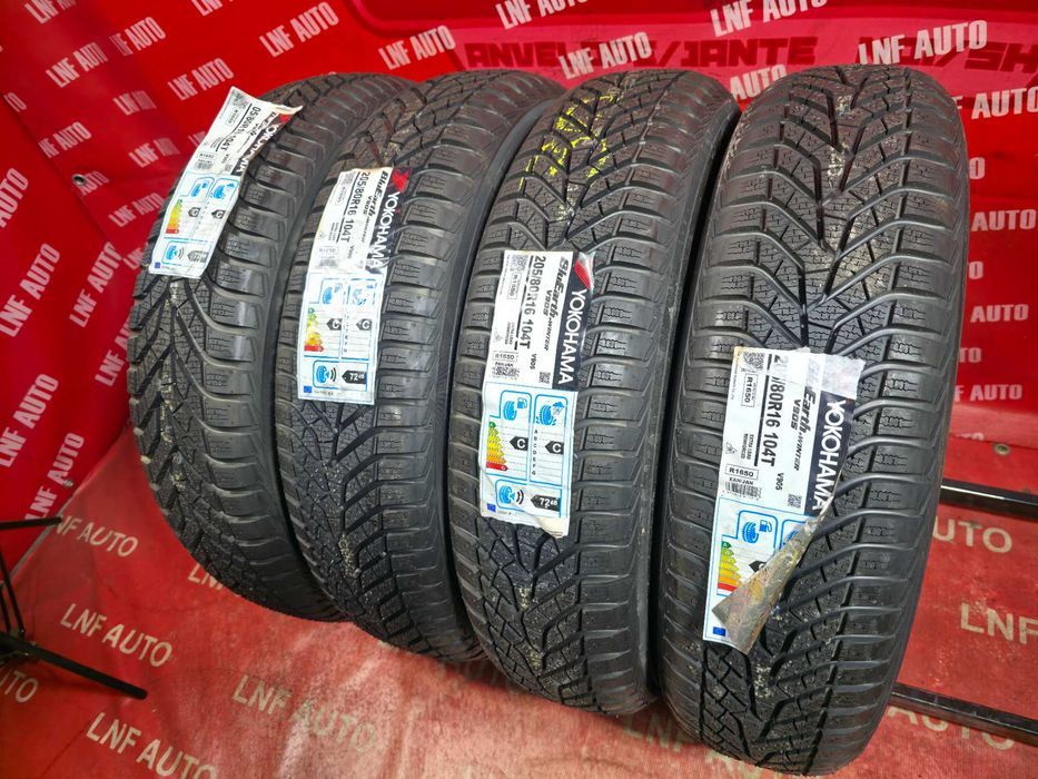 4 Anvelope M+S IARNA  - 205/80/16 - YOKOHAMA - SUV 4x4 - NOU - DOT 2018 ! SUPER PRET !