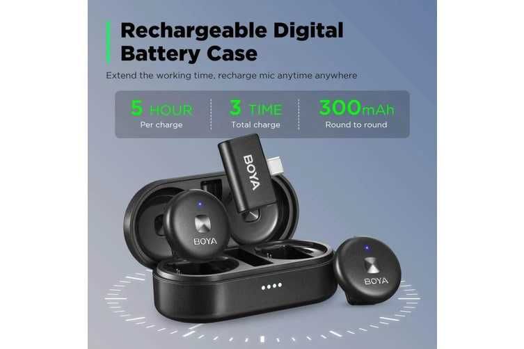 BOYA Omic-D для iPhone Беспроводной петличный микрофон.  ест Доставка