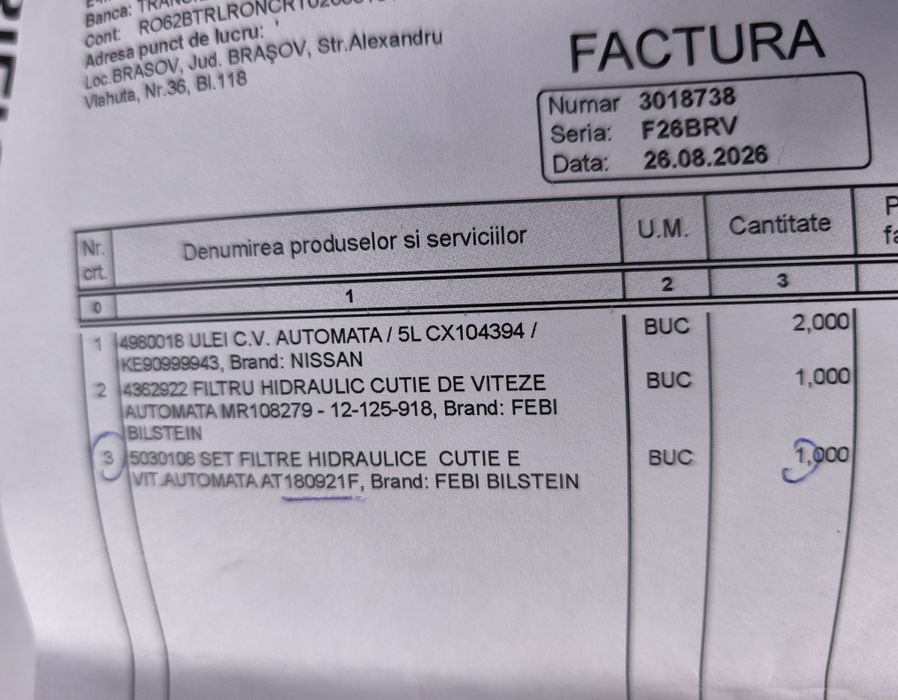 Ulei cutie automată Nissan NS-3 CVT Fluid