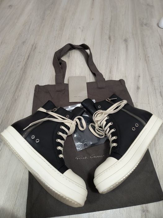 Rick Owens Ramones leather high 43