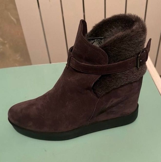 PONS QUINTANA Полусапожки  ботинки ботильоны замша новые р. 39 новые