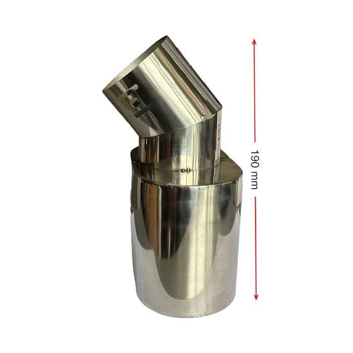 Накрайник Ауспух A205 входа-62мм изхода-123/63мм