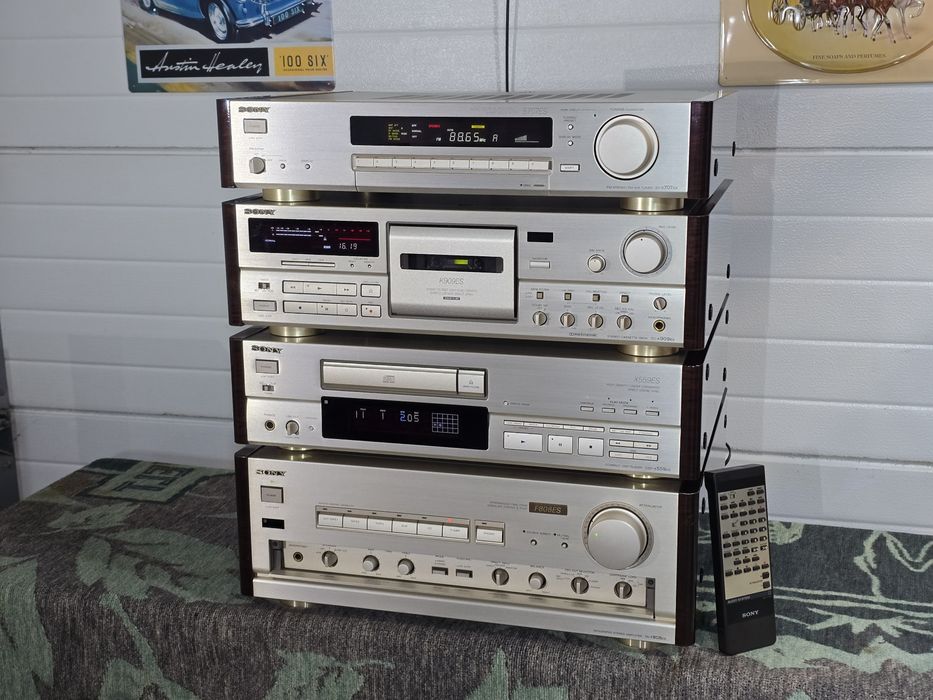 Linie audio SONY, amplificator F808ES, deck K909 ES, cd player X559ES