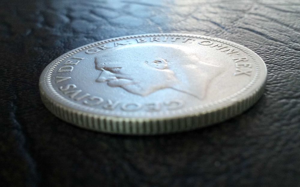 1 шилинг 1929 година Англия сребро