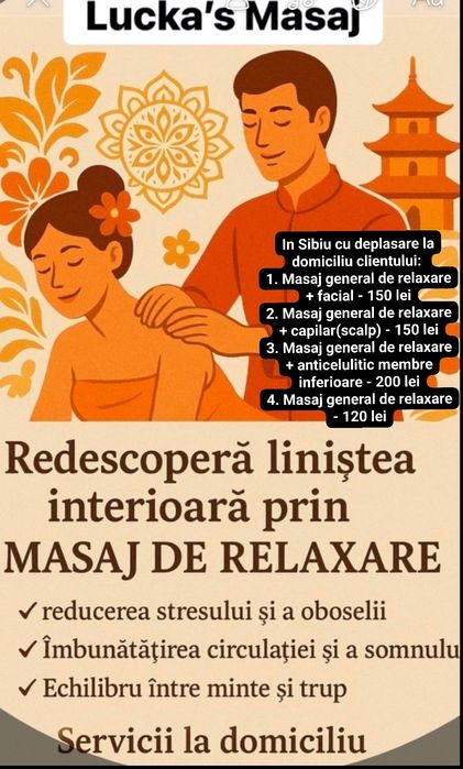 Masaj pentru relaxare generala