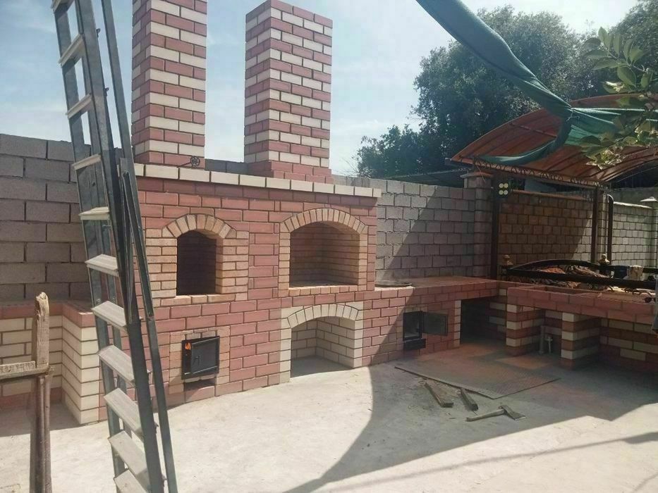 МАСТЕР строит Барбекю. Летние кухни. Камин.