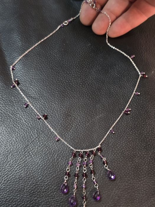 Colier argint cu ametiste