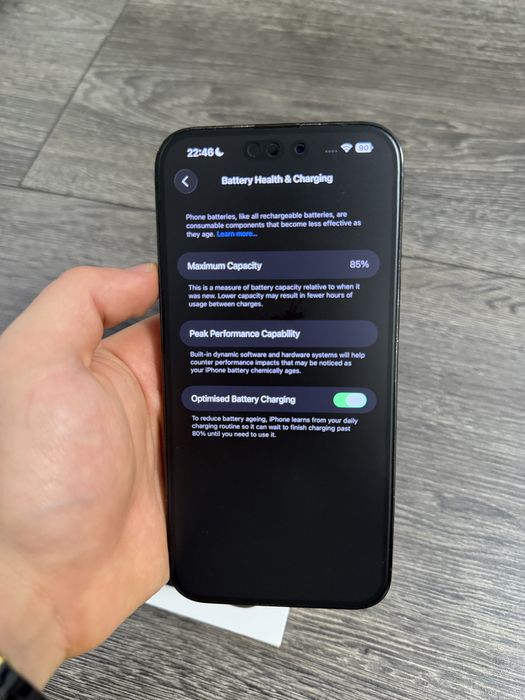 iPhone 14 Pro Max 256GB Space Black – 85% baterie – impecabil