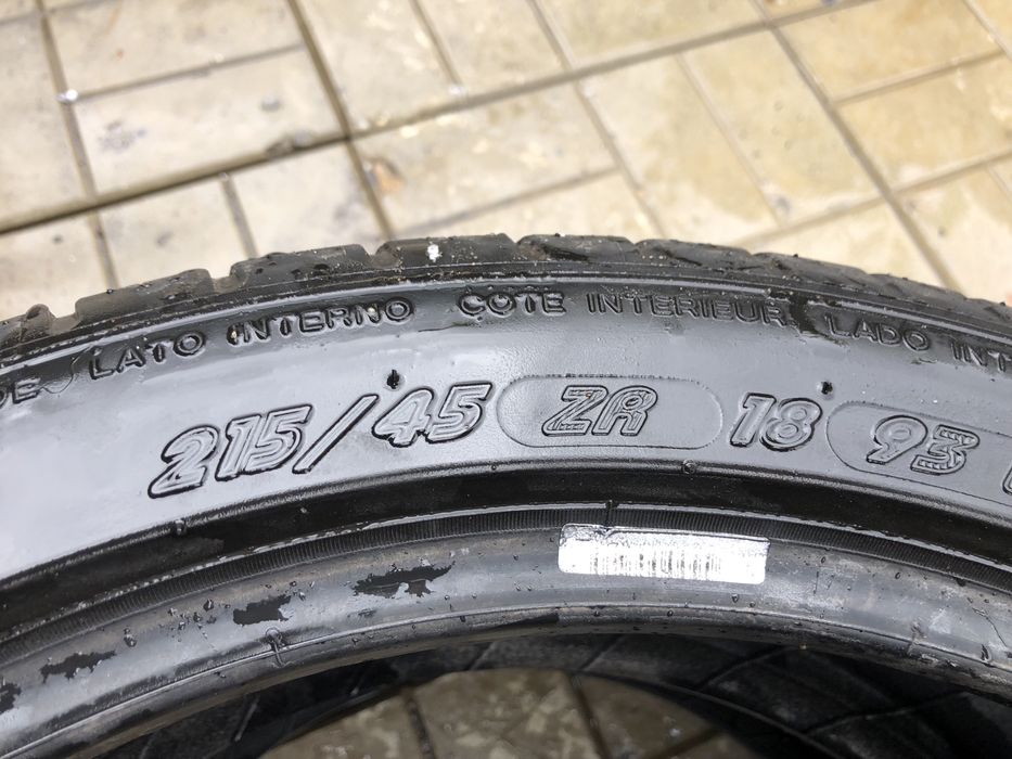215/45/18 пара шин б/у