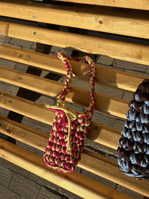 Вязаные сумки для лета