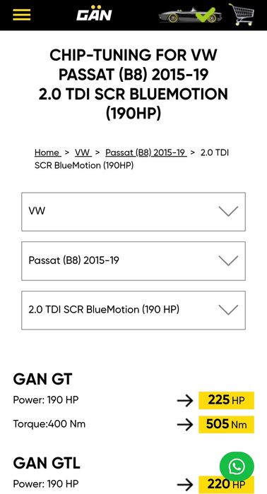 Power Box GAN GT – VW Passat B8 2.0 TDI 190 к.с. • Чисто нов •