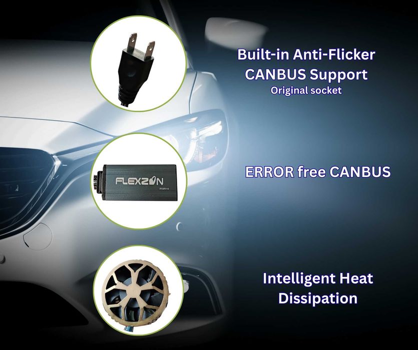 Smart LED крушки H7 70W Dual Color Bluetooth CANBUS
