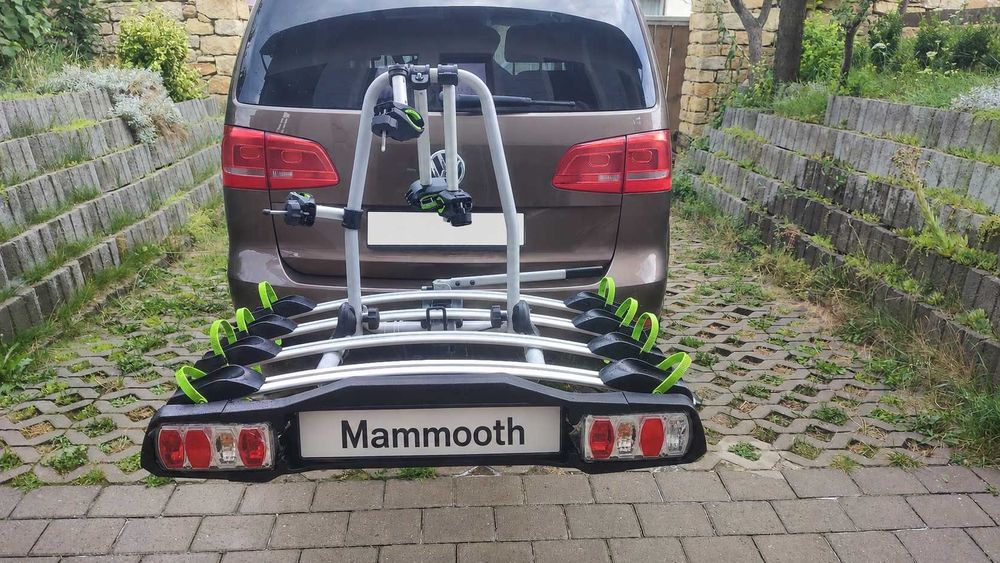 Suport biciclete MAMMOOTH pentru 4 biciclete, montare pe cârlig
