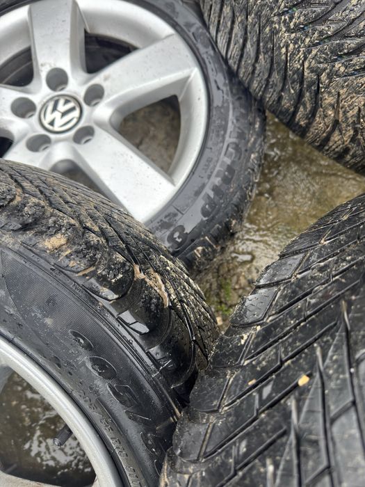 Jante aliaj 16 cu anvelope iarna Vw golf 5 skoda octavia superb caddy