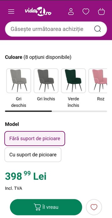 Scaun de relaxare, negru, catifea