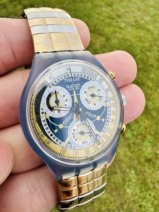 Ceas colectie Swatch Chrono La Reine Prochaine (SCN114) din 1994