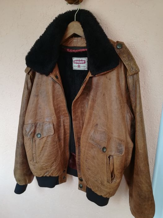 Geaca piele Aviator Dynamit Xl