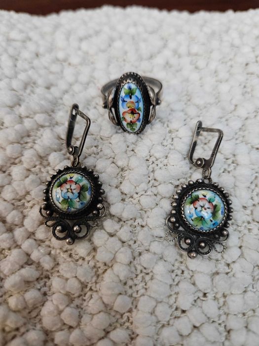 серьги серебряные