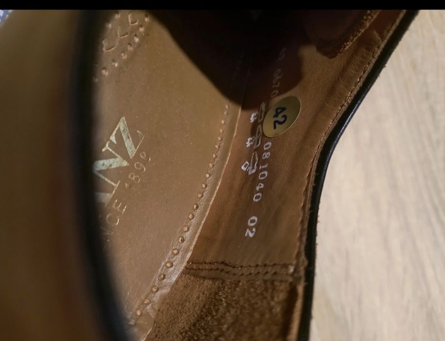 Pantofi bărbați eleganți piele naturală mărimea 42, Manz