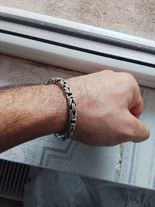 Brățară argint model bizantin