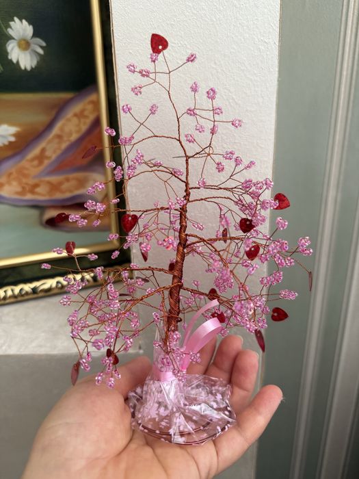 Деревце любви из бисера