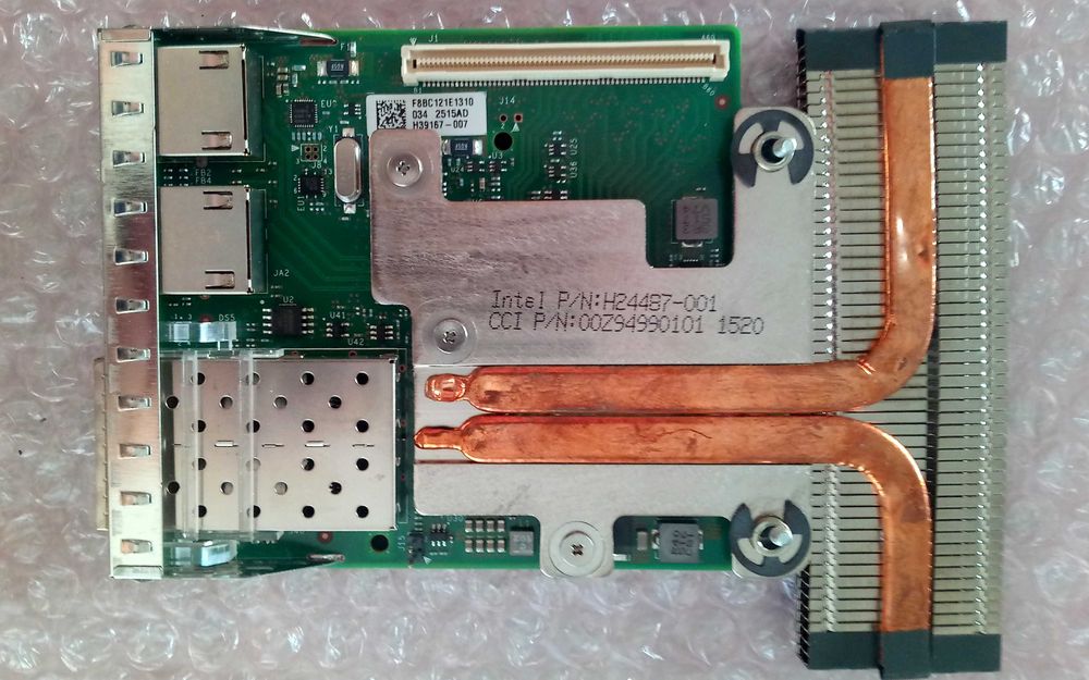 Мрежов модул Dell Intel X710/I350 10Gb/1Gb 4 порта 2*SFP+ 2*RJ45 6VDPG