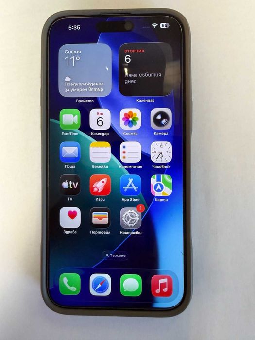 iPhone 15 Pro Max 256GB titanium с гаранция , перфектно състояние