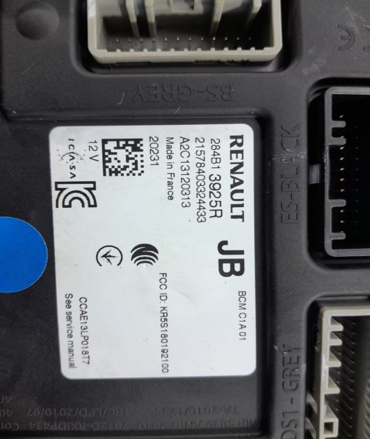 Calculator confort bcm 284b13925r Renault Zoe 1 [2012 - 2020]