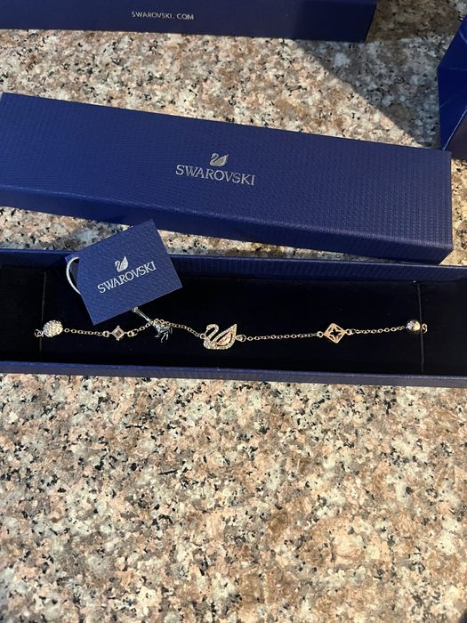 Swarovski bracelet blue & pink