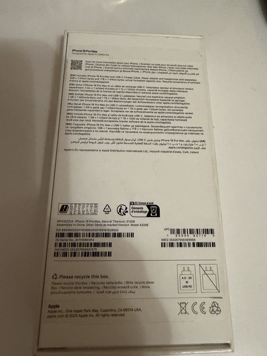 Iphone 16 Pro Max 512 GB