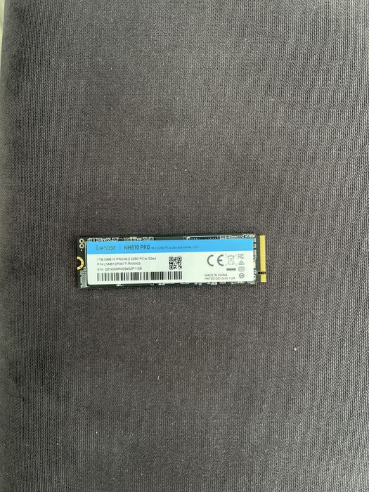 Продам ссд m2 lexar 1tb nm610 pro