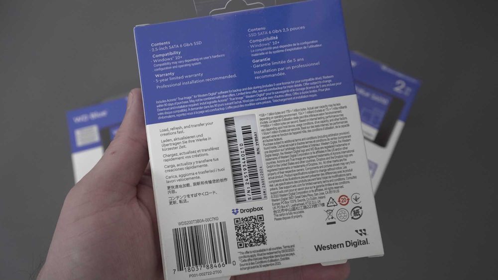 SSD Western Digital Blue SA510 - 2TB нови, запечатани