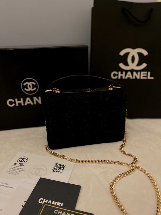 Geantă/Poșeta Chanel Tweed 20x13x5