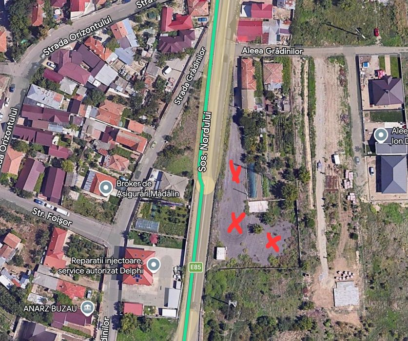 Teren intravilan 2039 mp,Șoseaua Nordului,varianta Buzau