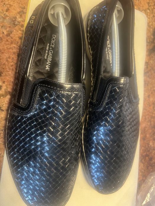 Pantofi de piele impletiti Dolce &Gabbana pentru barbati marimea 44