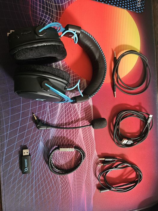 Căști Gaming Wireless AQIRYS Andromeda Blue | Complete în cutie | Impecabile