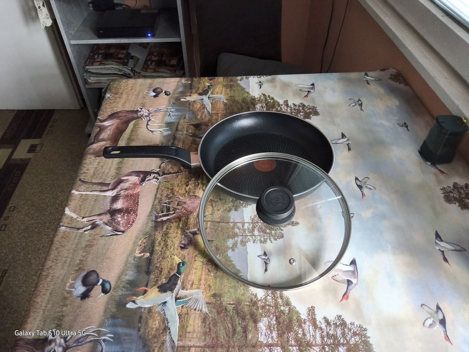 Нов тиган бързо нагряващ+ капак от огнеупорни стъкло!!!