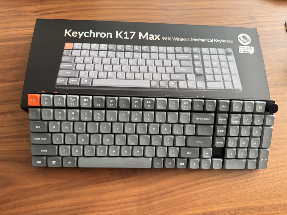 Keychron K17 Max 96% – tastatură mecanică wireless, FULL BOX, Brown tactile