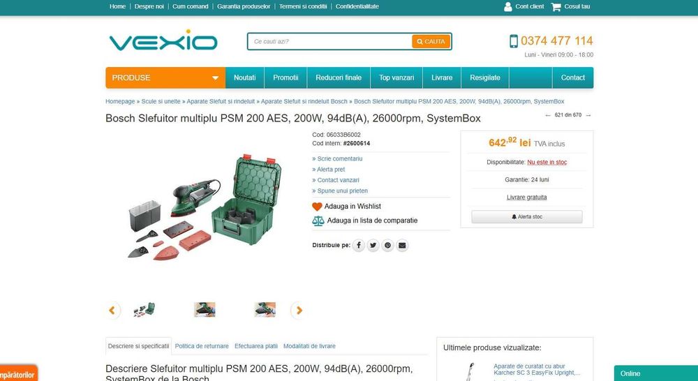 Bosch Slefuitor multiplu PSM 200 AES, 200W